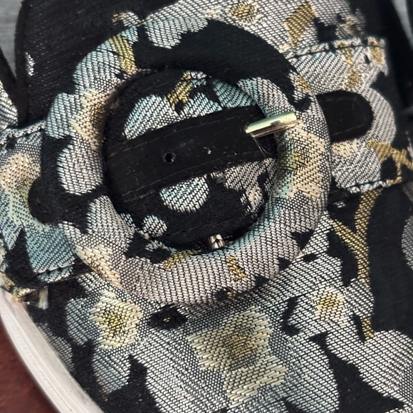 Nine West Black Floral Loafers Size 7 - Picture 8 of 10